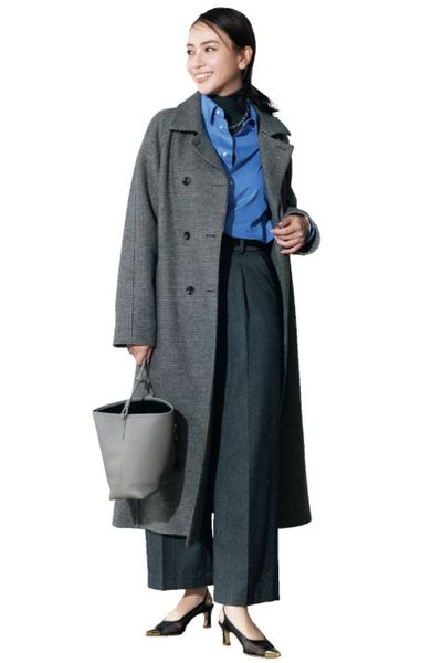 【12/19のコーデ】端正に決めたい日は、シャツ×タートルのレイヤードが最強♡