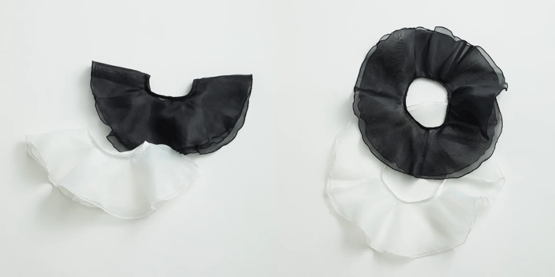 オーガンジーつけ襟