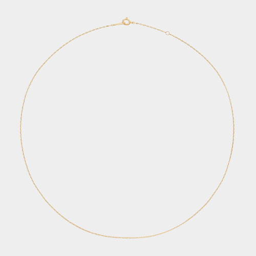 MIRROR CUT SKIN CHAIN NECKLACE 42CM