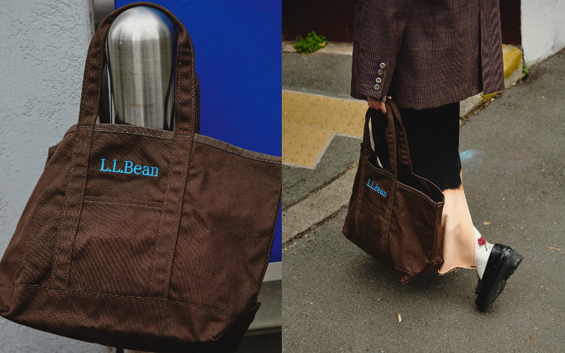 「グローサリー・トート」ブラウン