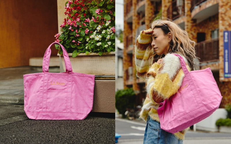 「グローサリー・トート」ピンク