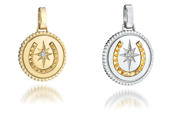 K10YGダイヤモンドチャーム