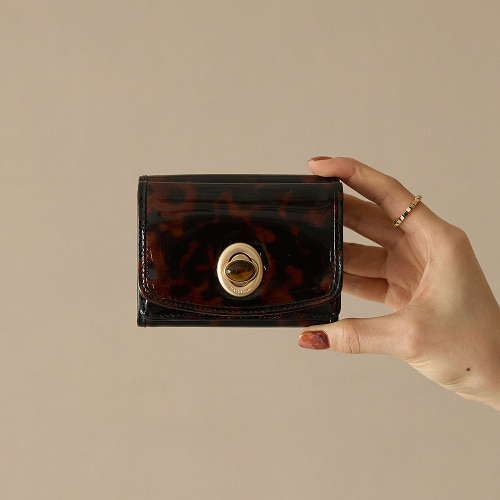 天然石 ベッコウ ミニウォレット