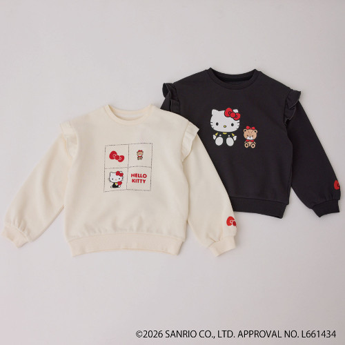 【KIDS】発砲プリント裏毛プルオーバー