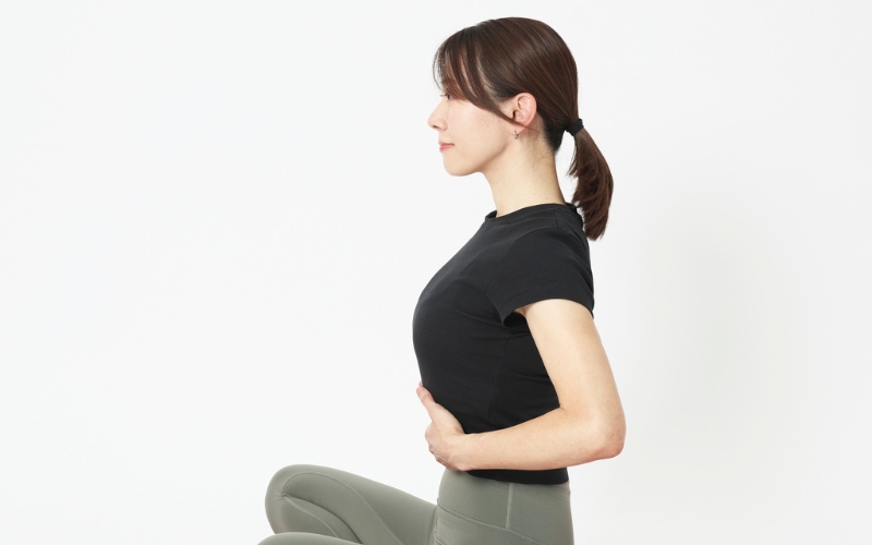 ヨガ呼吸法:腹式呼吸②