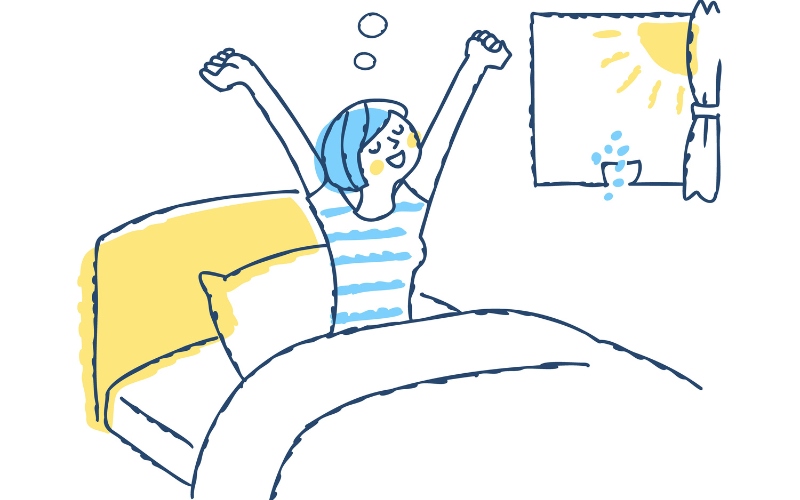 寝起きすっきり