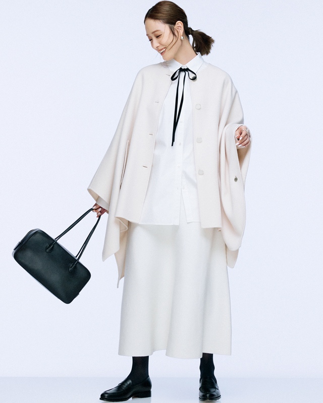 冬の白コーデ