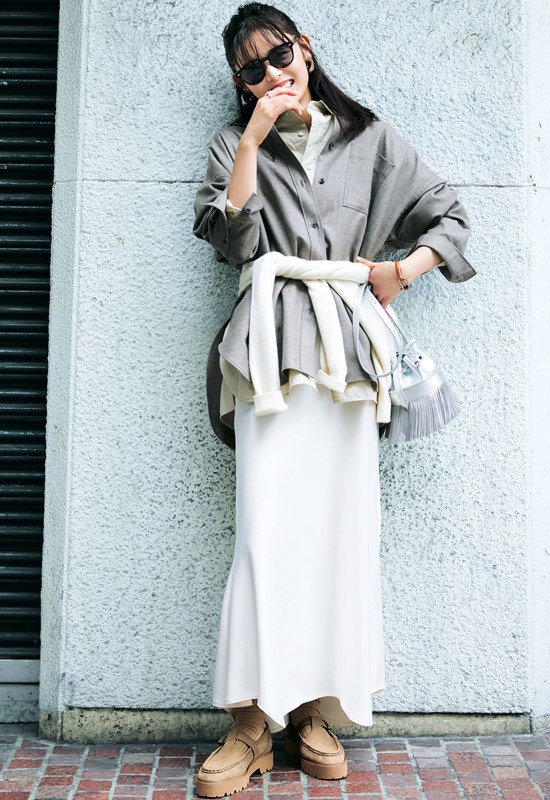 ローファーコーデ