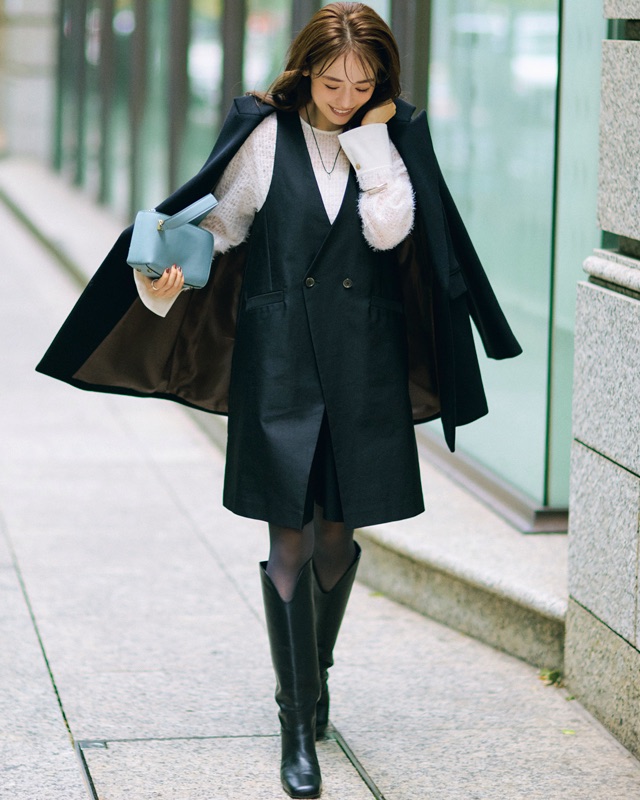 ジャコット×コンビネゾン×シャギーブラウス