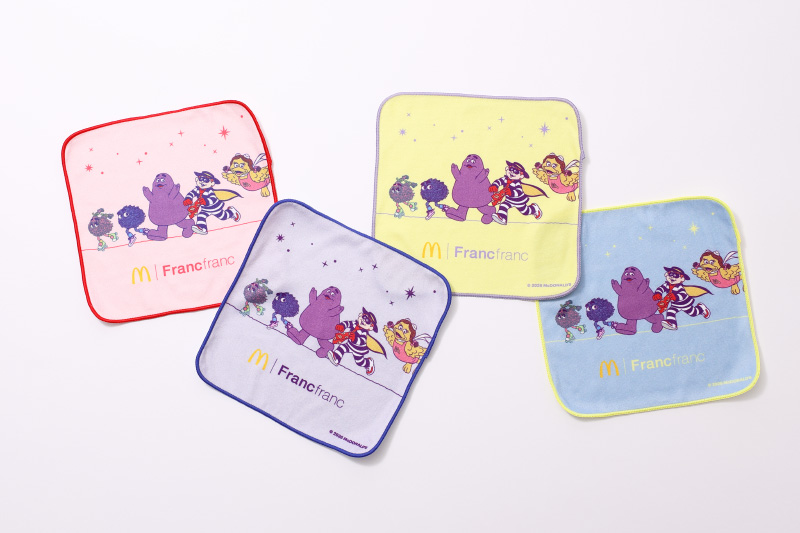 4色のハンドタオル