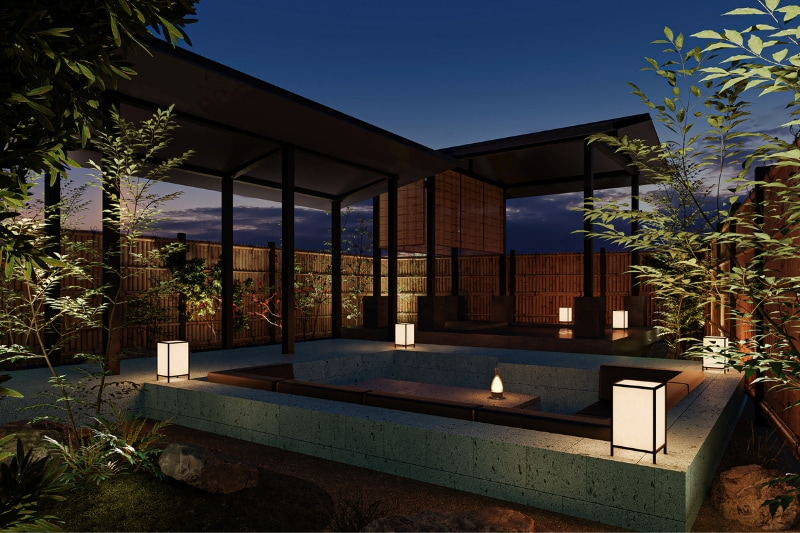 露天風呂の写真