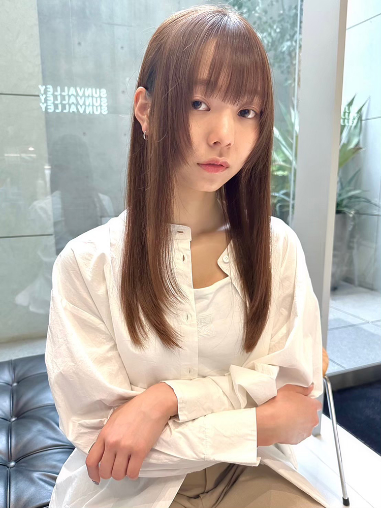 直毛さん向けストレートレイヤーロング