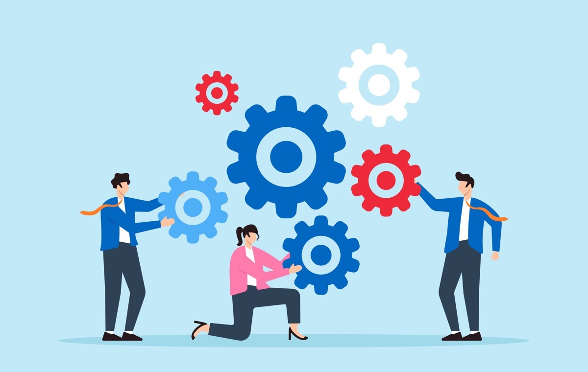 歯車をまわすひとたち