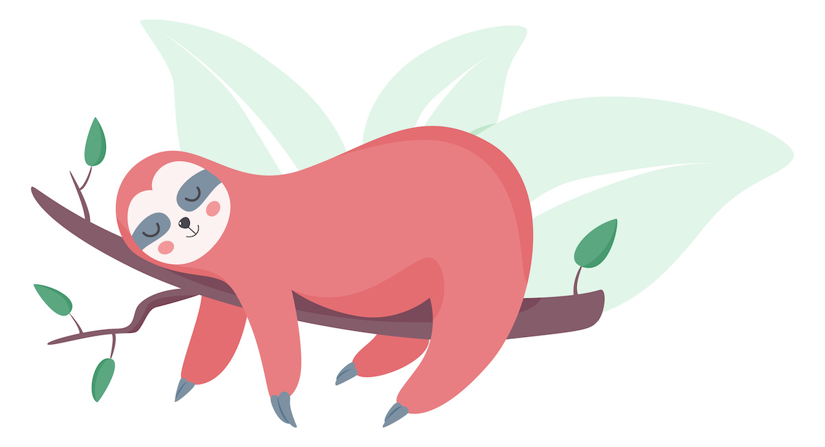 ナマケモノのイラスト