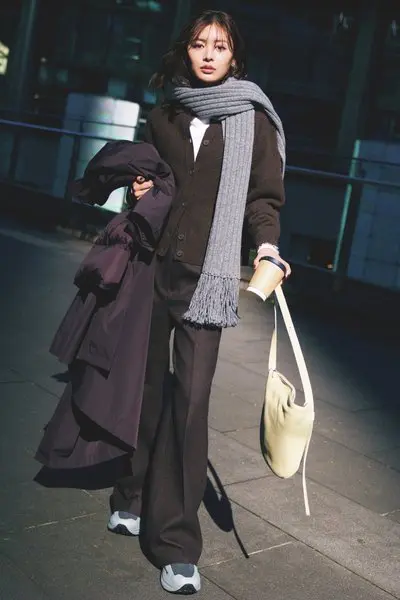 【1/29のコーデ】ブラウン×グレーでつくる小粋なニュアンスカラー配色に挑戦！