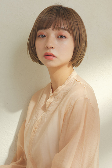 やわらかぱっつんボブ