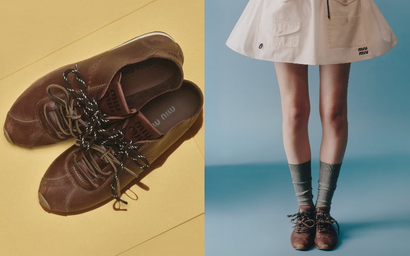 プリューム レザー スニーカー