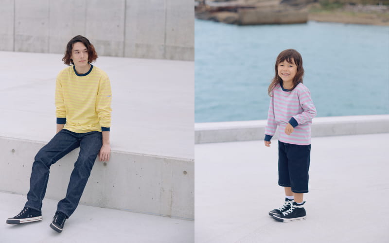 L/S HH ×agnès b.Marine Border Tee
K L/S HH ×agnès b. Marine Border Tee着用画像