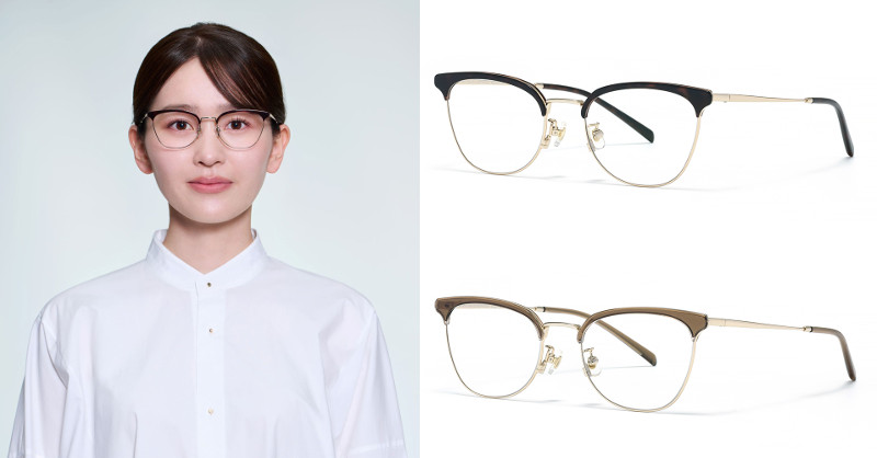 「⽬元鮮明フレーム」