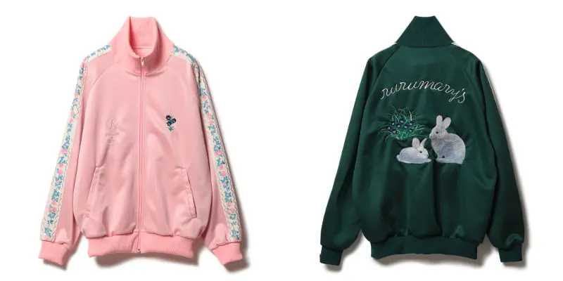 RURU MARY'S お花のティグレジャージトップス