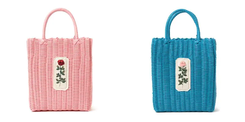 RURU MARY'S 手刺繍のかごバッグ