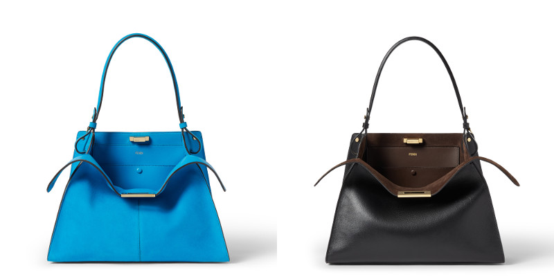 ミディアムサイズ
ブルー、ブラック×ブラウン