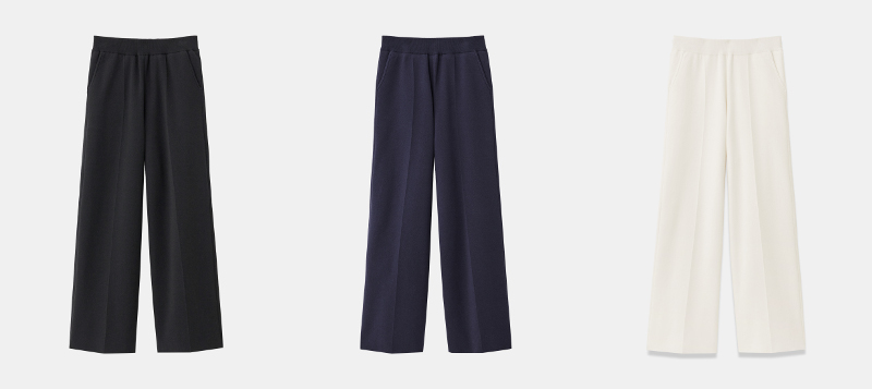 コットンブレンドイージーパンツ