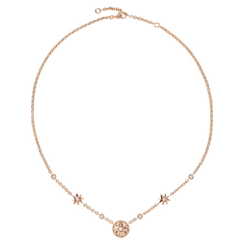 「ローズ デ ヴァン」ネックレス（PGｘDIA）