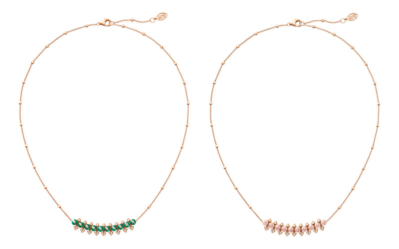 ペンダント
グリーンアゲート、ピンクカルセドニー