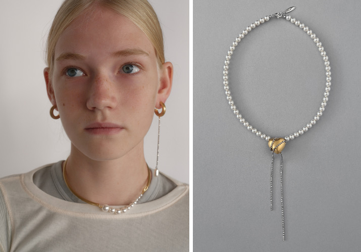 パールジュエリー着用画像