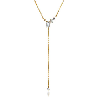 GLIMMER CLUSTER　Y字ネックレス