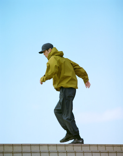 ジャケット＆キャップ着用