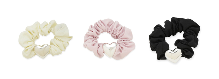 ハートモチーフシュシュ