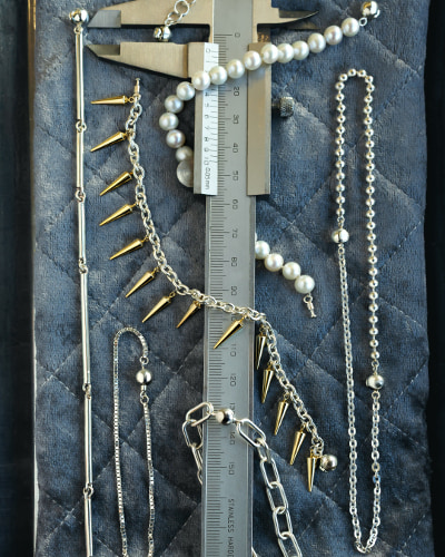 Patch Necklace -Mix Chain-ビジュアル画像