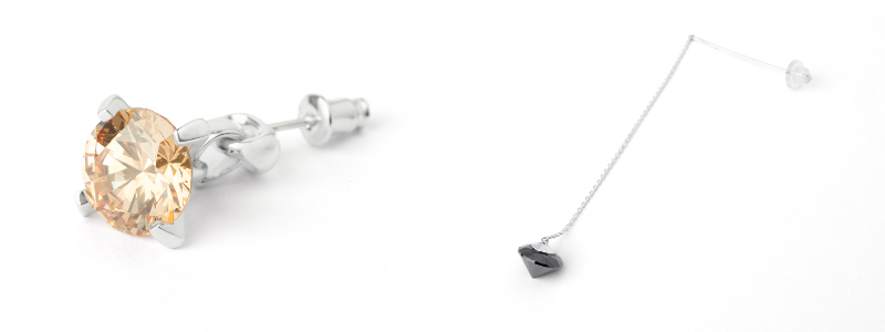 一粒ピアス、チェーンピアスのカスタム例