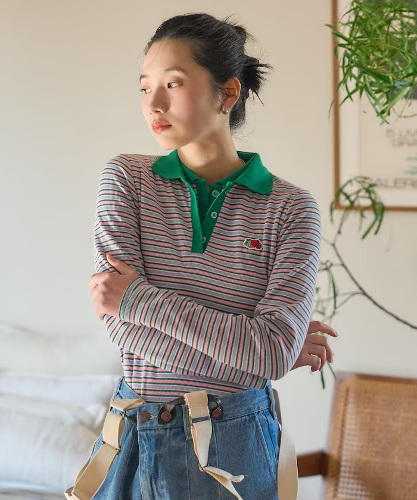 別注 マルチボーダーポロ ロンT