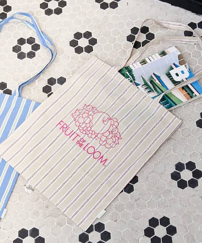 別注 マルチストライプ A4サイズ トートバッグ