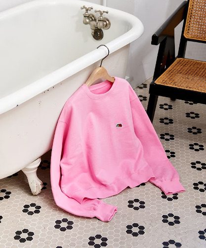 別注 裏毛 ワンポイント スウェットプルオーバー