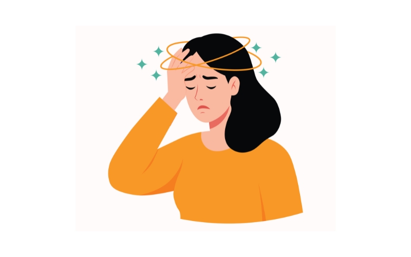 頭が痛い女性