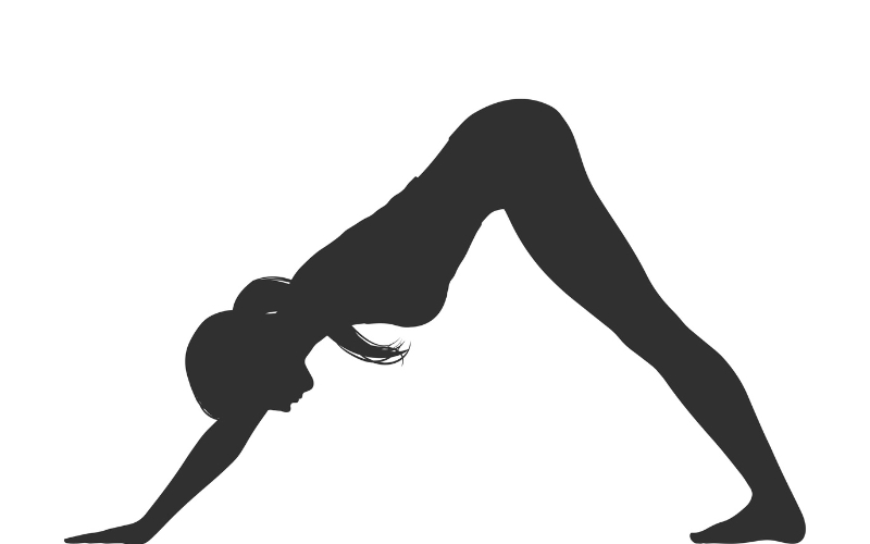 ヨガポーズ「ダウンドッグ」