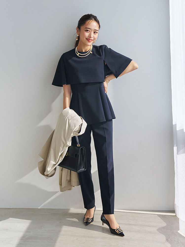 近藤千尋さん ケープフレアブラウスのセットアップ