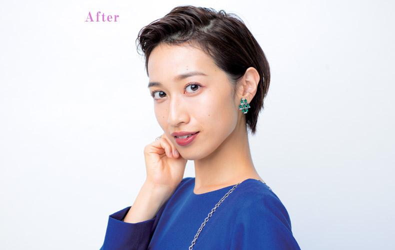 ウエットな洗練オールバック