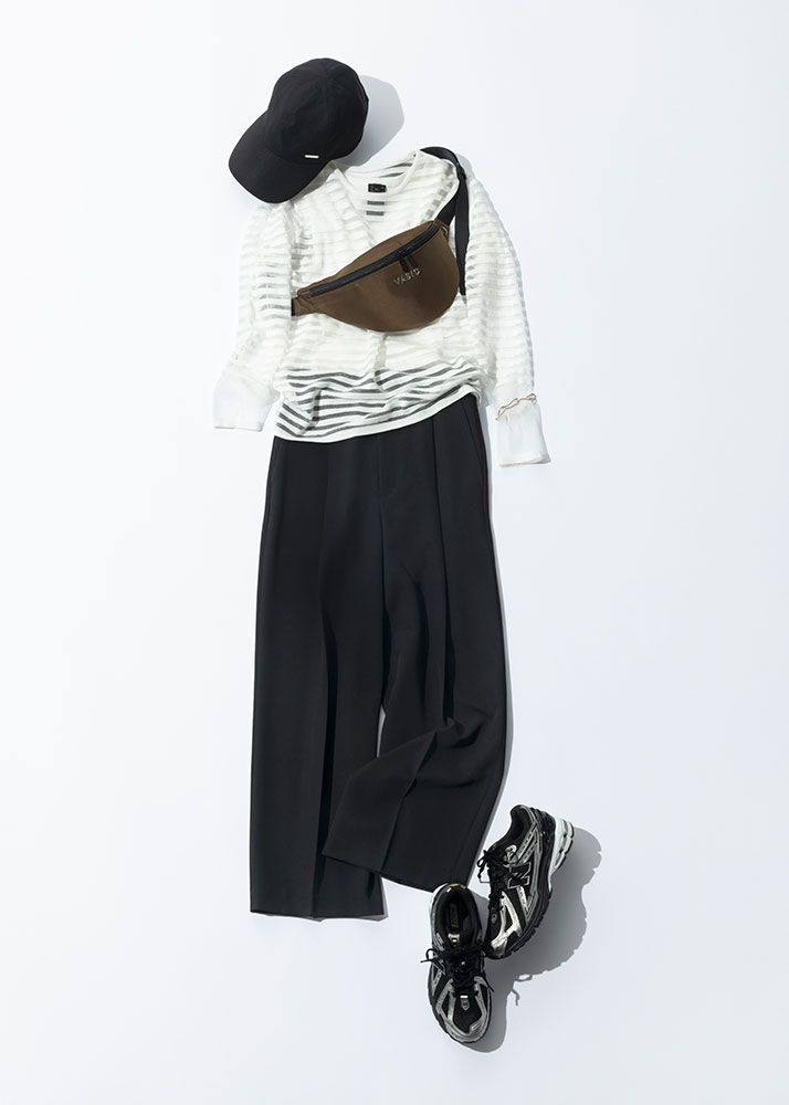 いつもの「通勤ワイドパンツ」を運動会で着こなす！