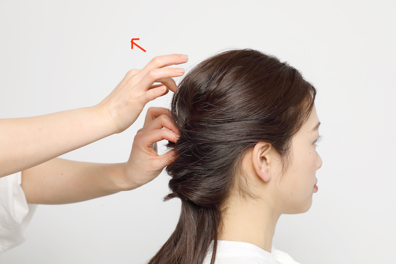 立体感が華やかなトリプルくるりんぱ