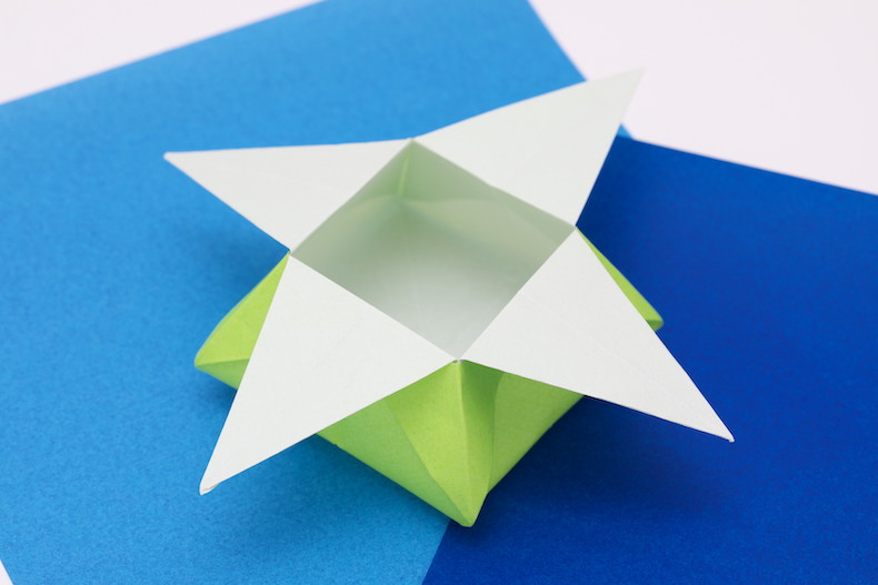 折り紙 指輪 折り方 箱リング 指輪 つのこう箱