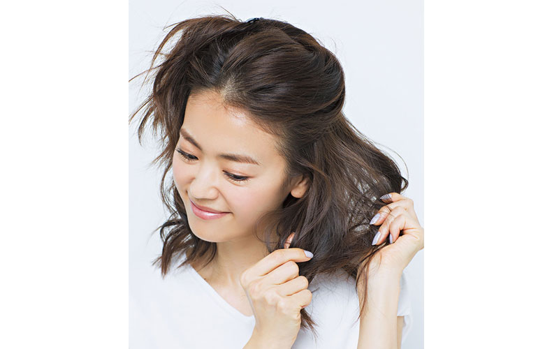 その5. スタイリング剤をなじませる