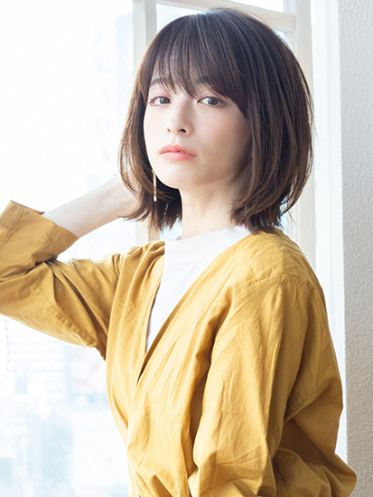 さりげない動きのニュアンスボブ