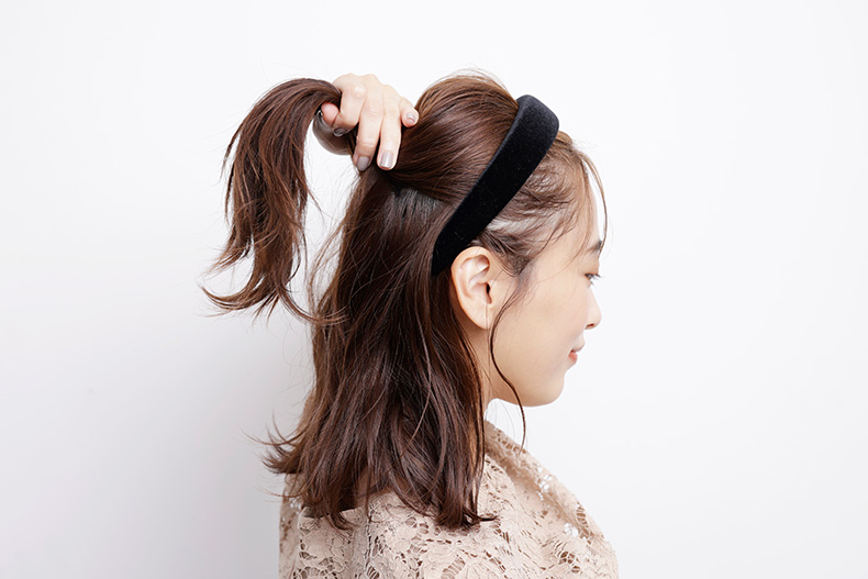 ヘアアクセを使ったアレンジ