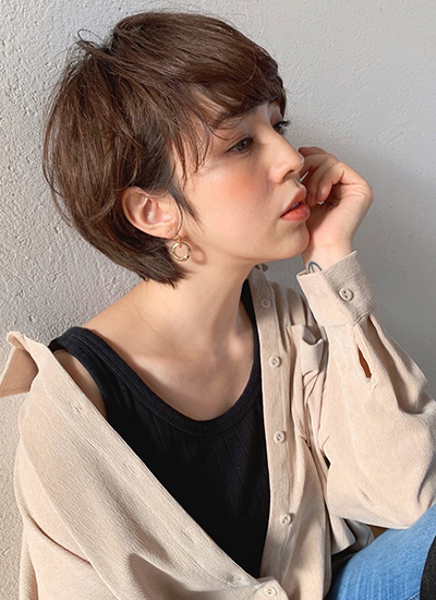 ワンカールパーマでしなやかさをプラスしたリラックスショート