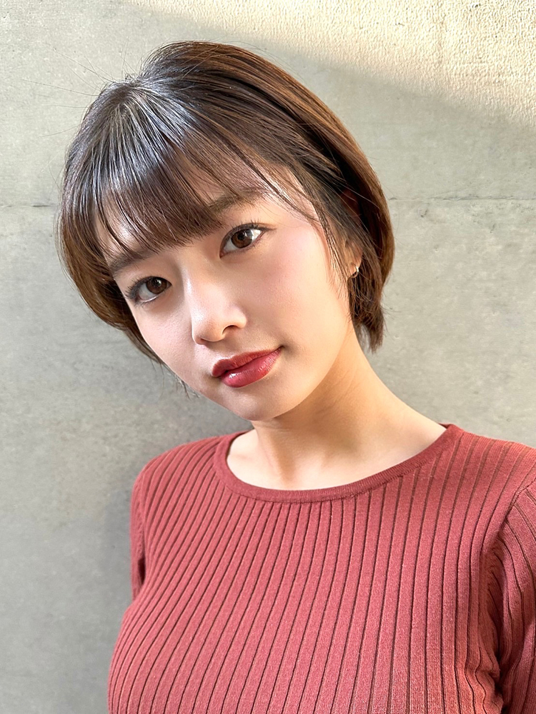 丸いシルエットが大人かわいいショート